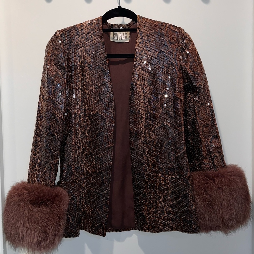 Vintage Bill Blass Sequin Suit - Picture 3 of 15